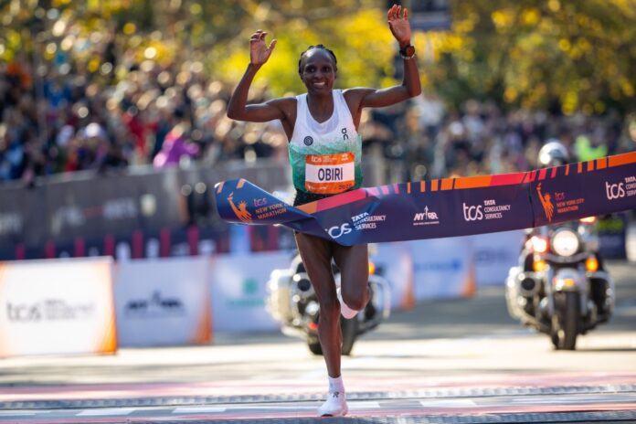 Hellen Obiri sets women’s NYC Marathon course record, Benson Kipruto wins men’s race in photo finish