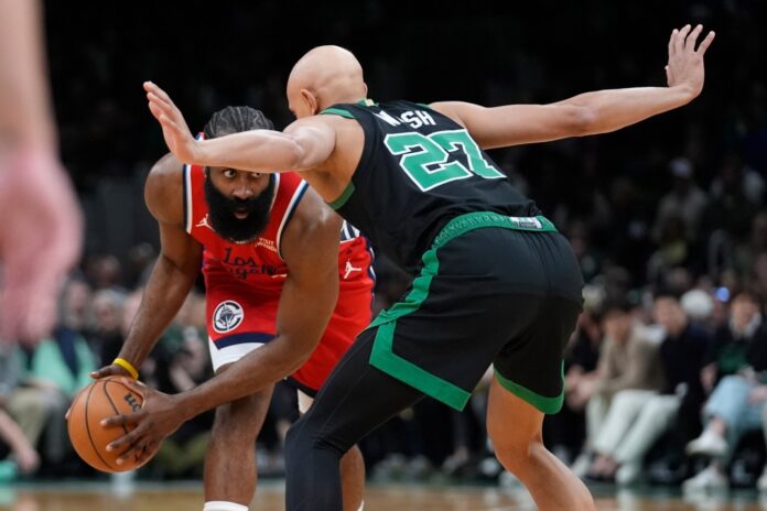 Jaylen Brown, Celtics hold off James Harden charge to beat Clippers