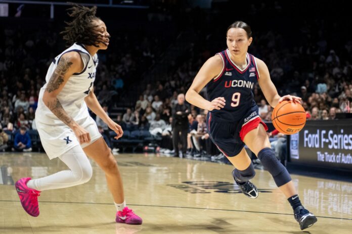 UConn women’s basketball dominates Xavier in Big East opener behind 18 made 3-pointers