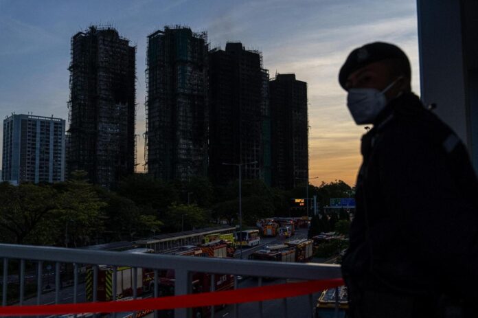 Death toll rises to 128 in Hong Kong residential fire; 8 more arrested over towers’ renovation
