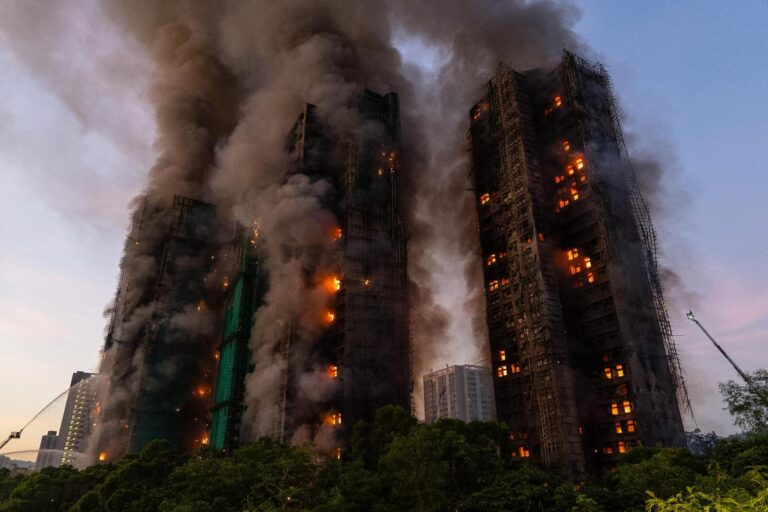 Death toll in Hong Kong high-rise fire rises to 36, with 279 people reported missing