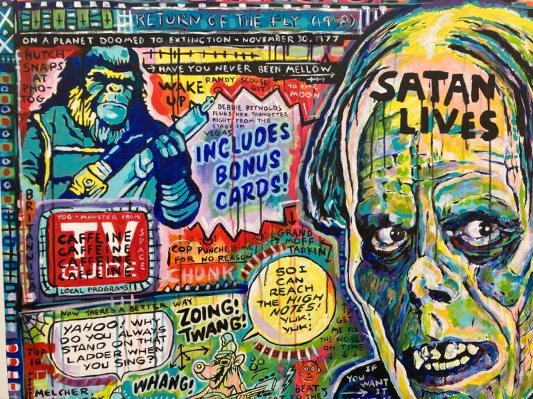 Rock star’s first art exhibit a bright, brash pop culture provocation at CT gallery