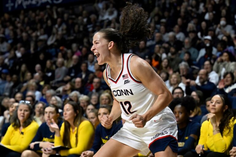 UConn women’s basketball escapes No. 6 Michigan with thrilling victory led by Azzi Fudd