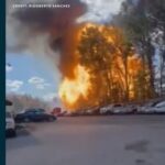 Video shows propane tank explosion in Delaware damaging buildings, homes near railroad tracks