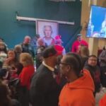 Hundreds pay tribute to Oakland coach John Beam in first organized memorial since killing