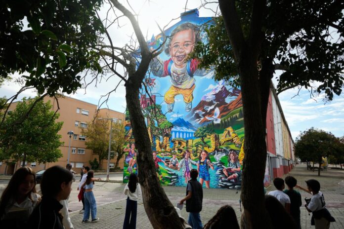 Murals at a housing project in Portugal highlight UN goals and build local pride