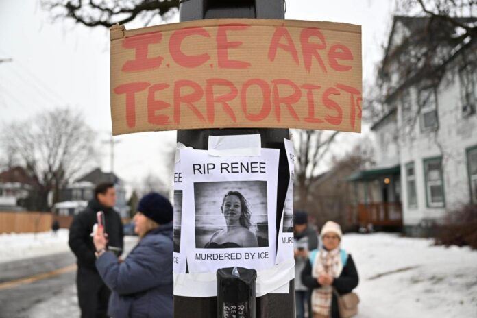 Anger and outrage spills onto Minneapolis streets after ICE officer’s fatal shooting of Renee Good