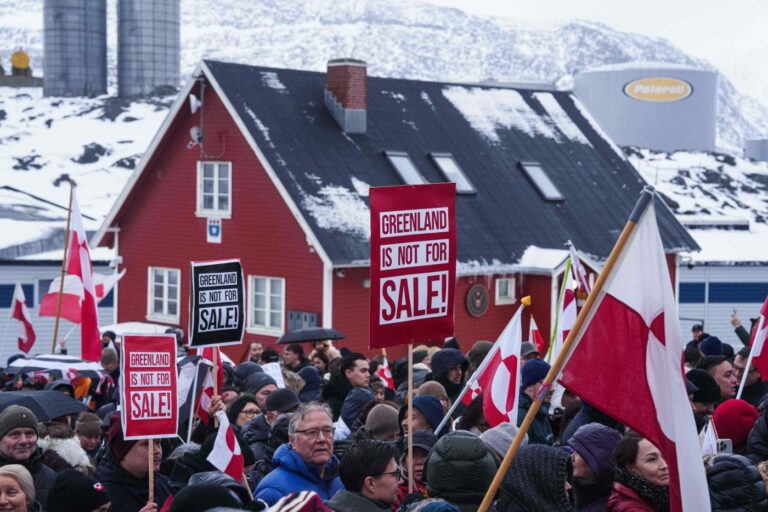 Thousands march in Greenland to support Arctic island in face of Trump’s threats to take it over