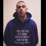 Man wanted in connection with 37-year-old woman’s death arrested wearing ‘I will put you in a trunk’ sweatshirt