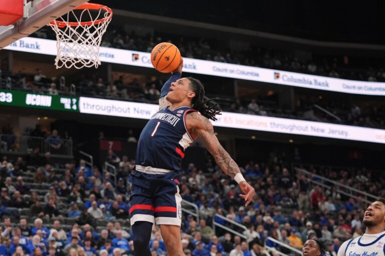No. 3 UConn men’s basketball in DC to face struggling Georgetown: How to watch