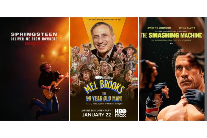 What to Stream: ‘The Smashing Machine,’ Louis Tomlinson, ‘The Beauty’ and Bruce Springsteen biopic