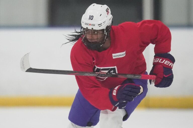 Laila Edwards prepares to make Olympic debut as USA Hockey’s first Black female