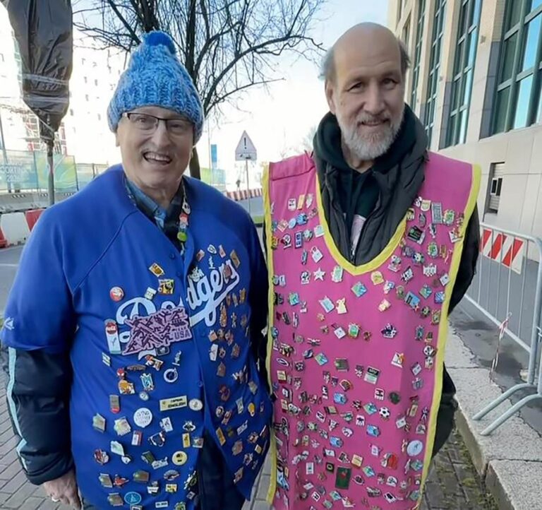 Meet the longtime pin traders who brought 15,000 pins to the Winter Olympics