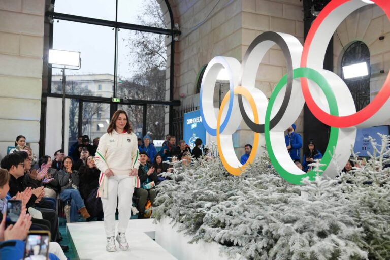 Milan Cortina is going for Olympic fashion gold. Take a look at some eye-popping outfits