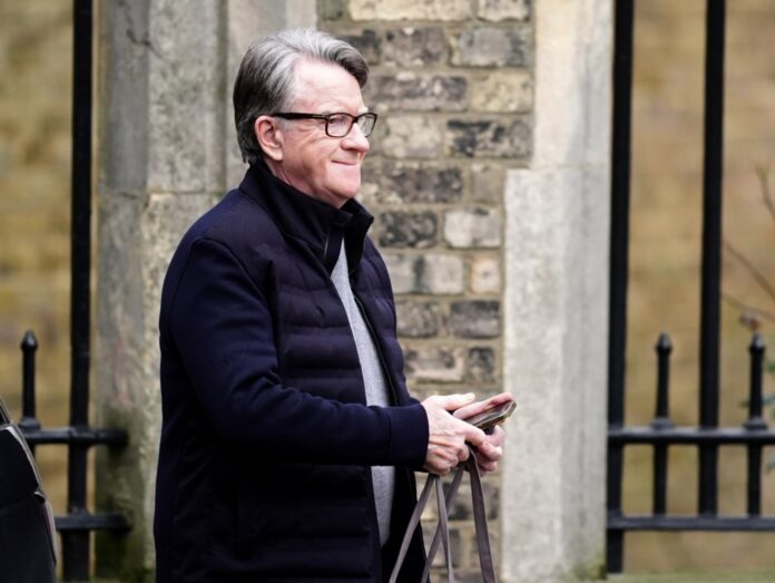 Police in Britain arrest Peter Mandelson, a former ambassador, in probe into Epstein ties