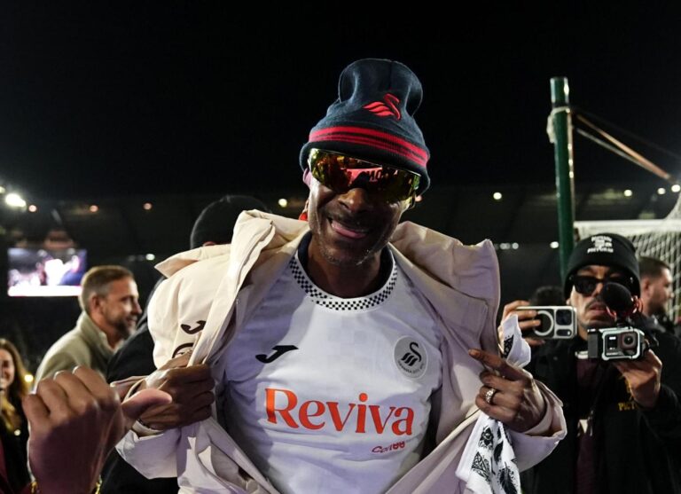 Snoop Dogg’s next episode: Rapper attends first Swansea game after Winter Olympics trip