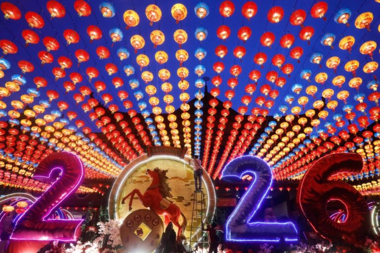 Lunar New Year prayers, robots and festivities usher in the Year of the Horse