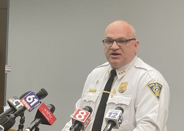 Former New Haven police chief arrested by state police for allegedly stealing department funds