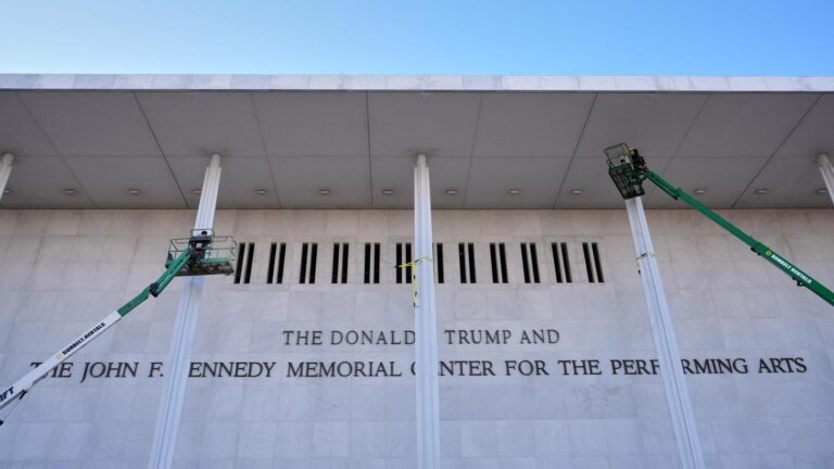 Trump says he won’t tear down the Kennedy Center arts venue but it needs to be closed for repairs