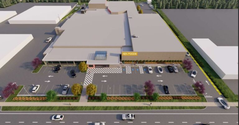 Derelict building on major CT thoroughfare may offer warehouse-style groceries. Tough getting there.