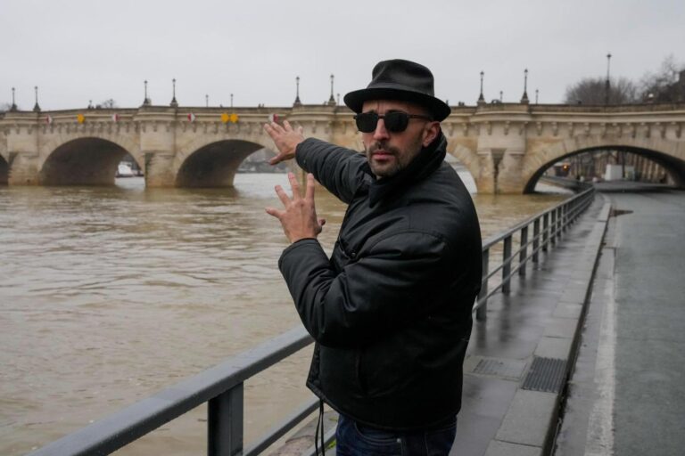 He is known as the French Banksy. Now artist JR plans to turn a Paris bridge into a massive cave
