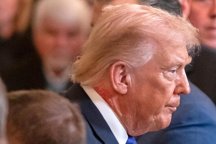 Redness on Trump’s neck is caused by common skin cream, White House says